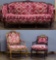 Victorian Style Sofa and Arm Chair Assortment