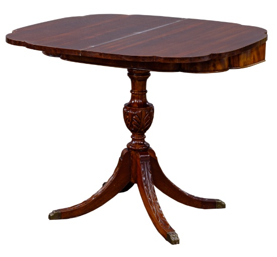 Empire Style Mahogany Pedestal Table