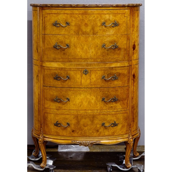 Louis XV Style Demilune Chest of Drawers