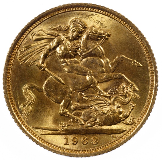 England: 1963 Gold Sovereign