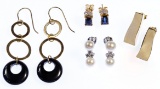 14k Gold Pierced Earring Assortment