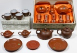 Chinese Yixing Zisha Pottery Tea Set Assortment