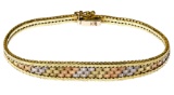 14k Tri-Color Gold Bracelet