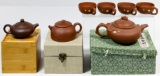 Chinese Yixing Zisha Pottery Tea Pot Assortment