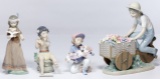 Lladro #5029, #6153, #6310 and #7623 Figurine Assortment