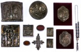 Fine (1000) and Sterling Silver Religious Icon Assortment