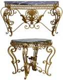 Marble Top Metal Tables