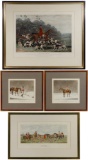 Hand-colored Equestrian Aquatint Assortment