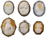 Carved Cameo Pin / Pendant Assortment