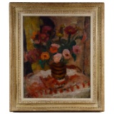 Bela Czobel (Hungarian, 1883-1976) 'Grand Bouquet' Oil on Canvas