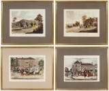 Hand-colored Equestrian Aquatint Assortment