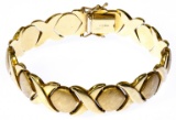 14k Gold Hugs-and-Kisses Bracelet