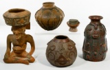 Ethnographic Clay and Pottery Vessel Assortment