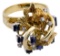 14k Gold, Sapphire and Diamond Ring