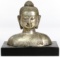 Buddha Silverplated Bronze Bust