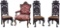 Baroque Style Upholstered Chair Assortment