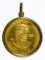 Venezuela Fine Gold (900) Cacique Token in 14k Gold Pendant