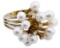 14k Gold, Pearl and Diamond Ring