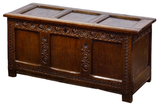 English Jacobean Style Oak Blanket Chest