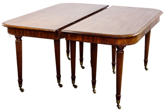 Sheraton Style Mahogany Dining Table