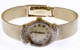 Lucien Piccard 14k Gold and Diamond Wrist Watch