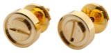 Cartier 18k Yellow Gold 'Love' Pierced Earrings