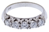 14k White Gold and Diamond Ring