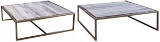 Marble and Metal Coffee Tables