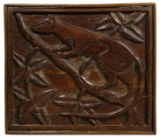 Carved Wood Relief