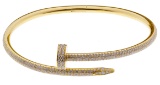 Cartier 18k Yellow Gold and Diamond 'Juste un Clou' Bracelet