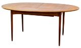 Danish Modern Teak Oval Dining Table