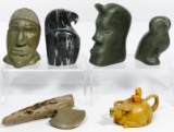 Eskimo Carved Soapstone Arts