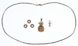 14k Gold Necklace and Pendant Assortment