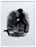 Kara Walker (American, b.1969) 'Scene of McPherson's Death' Offset Lithograph and Screenprint on Pap