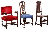 Continental Carved Wood Chair Assortment