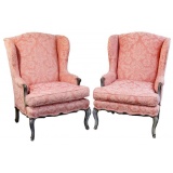 Damask Wing Chairs