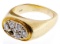 14k Yellow Gold and Diamond Ring