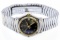 Ebel 'Wave' 18k Gold Bezel and Stainless Steel Wrist Watch