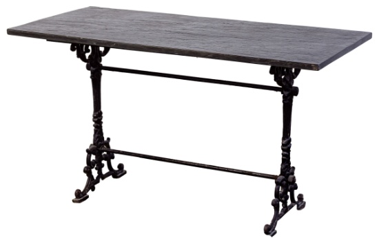 Slate Top Cast Iron Table