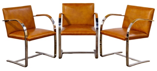 (Attributed to) Ludwig Mies Van Der Rohe 'Brno' Chairs