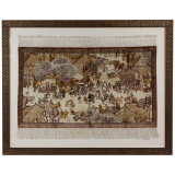 Asian Framed Silk Rug