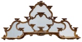 Italian Rococo Mirrored Wall Shelf