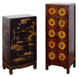 Asian Style Cabinet and Jewelry Chest