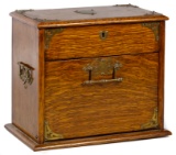 Victorian Oak Stationery Box