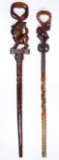 Carved Wood Staffs