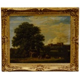 English School Landscape Oil on Canvas