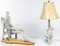 Lladro Figurine and Lamp