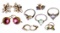10k White Gold and Yellow Gold Jewelry Assortment