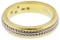 18k White and Yellow Gold Band Ring