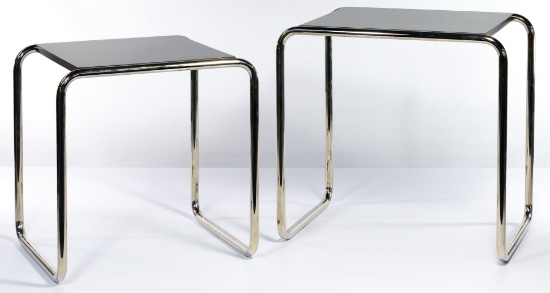 Marcel Breuer Style Nesting Tables by Bauhaus Modell